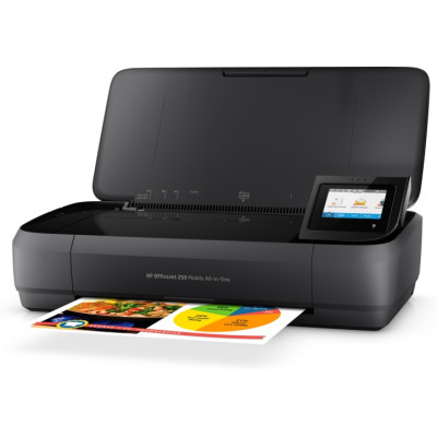 HP OfficeJet 250 Mobile All-in-One Printer Inkjet Colour MFP A4 10 ppm USB Wi-Fi Bluetooth