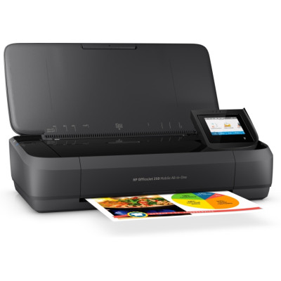 HP OfficeJet 250 Mobile All-in-One Printer Inkjet Colour MFP A4 10 ppm USB Wi-Fi Bluetooth