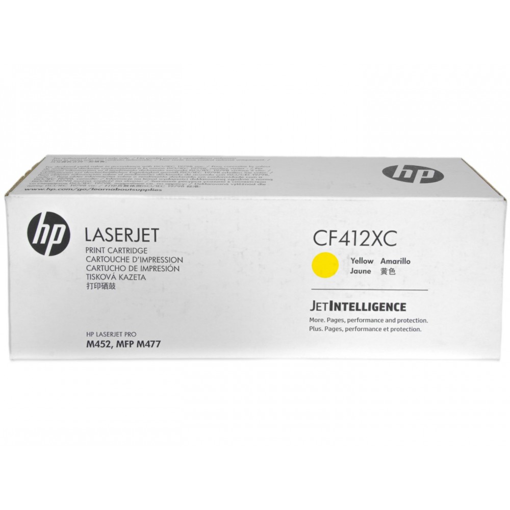 Kasetė HP No.410X (CF412XC) YL 5000psl OEM-LAZERINĖS KASETĖS