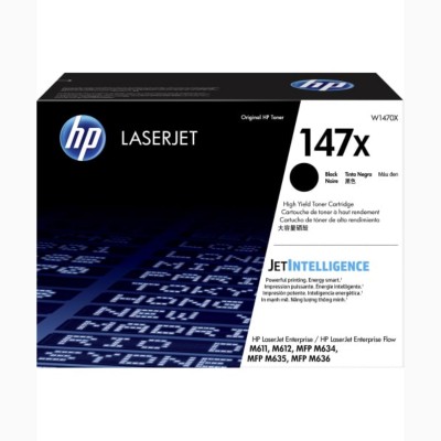 Kasetė HP No.147X (W1470X) BK 25.200psl OEM-LAZERINĖS KASETĖS