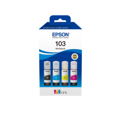 Epson 103 EcoTank (C13T00S64A) kasetė rašaliniams spausdintuvams, CMYK, Komplektas 4 spalvų