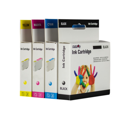 Neoriginali Print4U Epson T5441-T5447, juoda, žydra, purpurinė, geltona kasetė rašaliniams spausdintuvams
