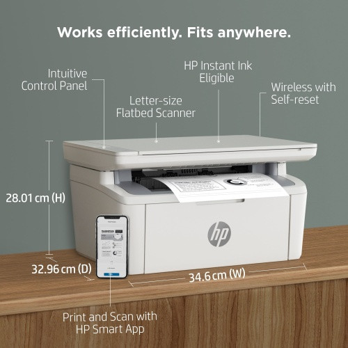 HP LaserJet M140w Spausdintuvas lazerinis nespalvotas MFP A4 20 ppm USB Wi-Fi Bluetooth