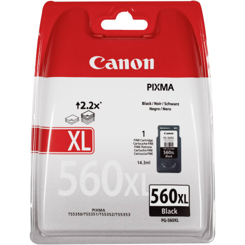 Kasetė Canon PG-560XL (3712C001) BK 400 psl OEM-Raš-DISBL