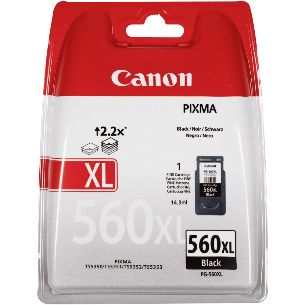 Kasetė Canon PG-560XL (3712C001) BK 400 psl OEM-Raš-DISBL